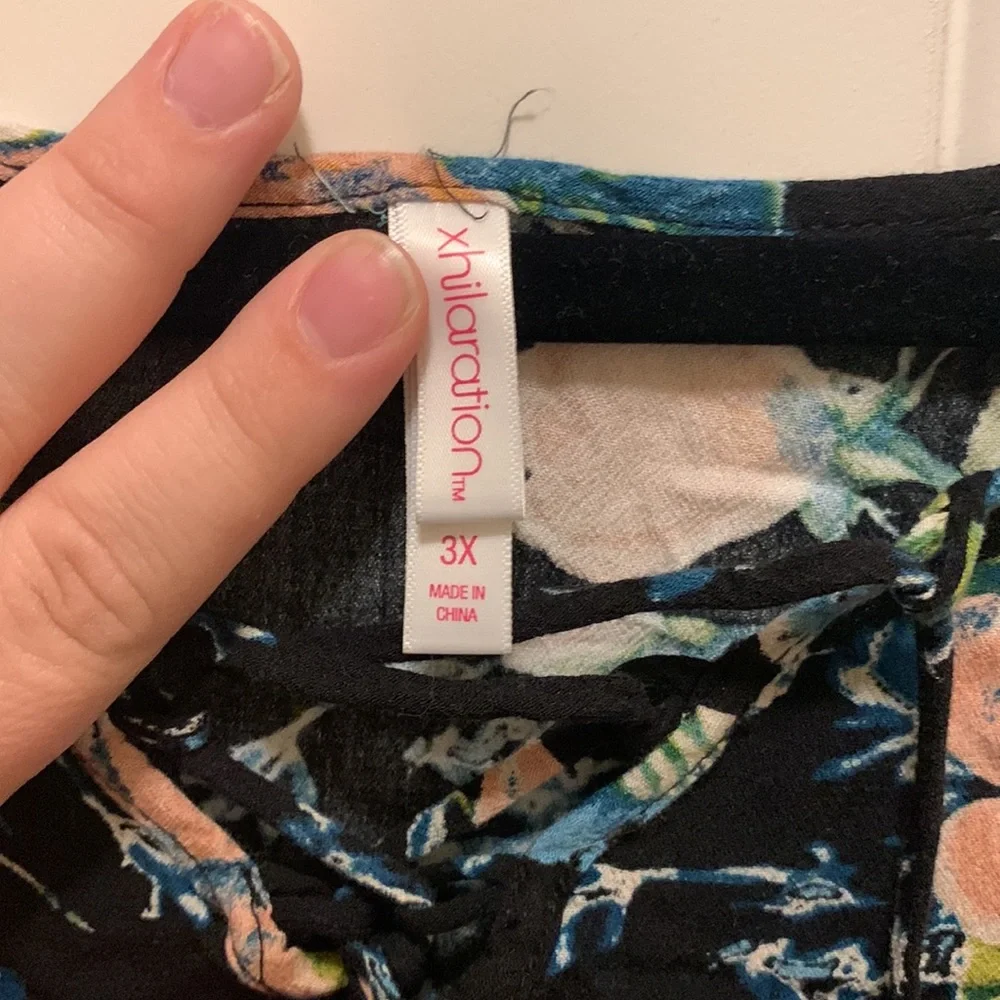 Black floral dress from target. - Picture 3 of 5